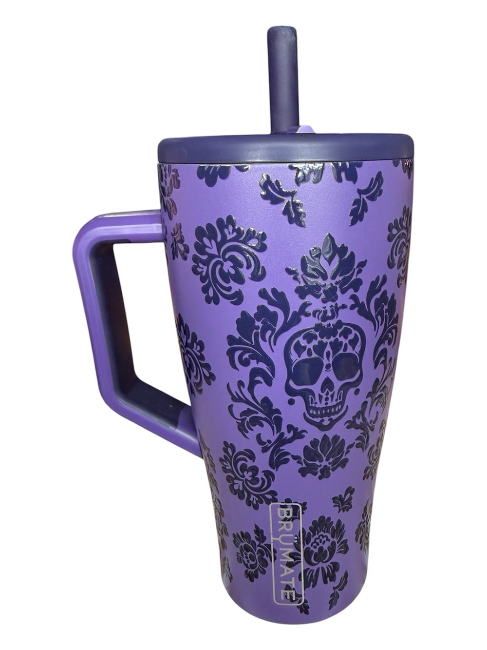 30oz Brumate Violate Veil Purple Skull & Damask Travel Mug with Handle
